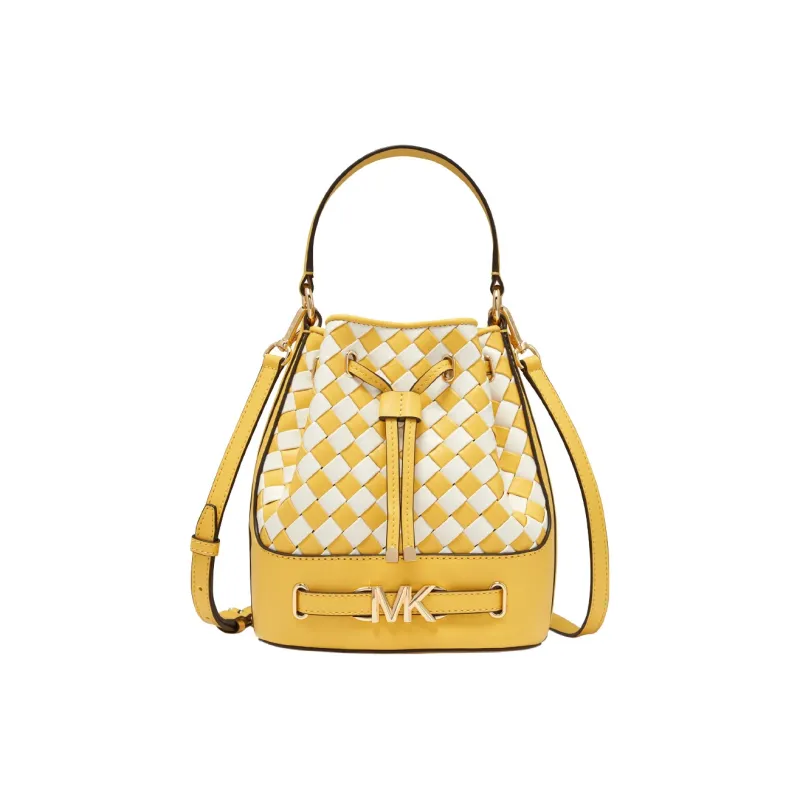 MICHAEL KORS Artificial Leather Shoulder Bag, Crossbody Bag, Handbag Medium Size Women's Yellow/White-0