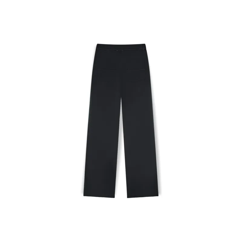 WILD LEADER Casual Pants Unisex Black-1