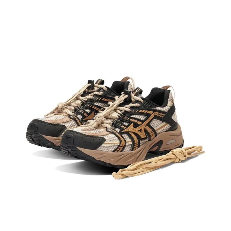 Mizuno FIYI TL Anti Slip Wear Resistant Low Top Trail Running Running Shoes Unisex Beige Black-3