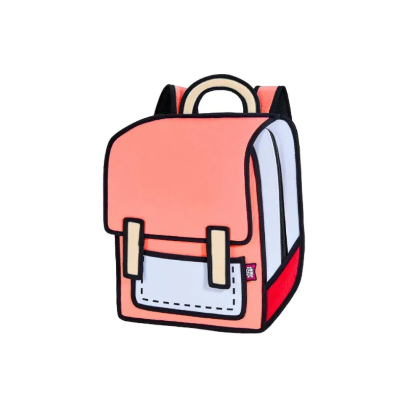 JumpFromPaper Polyester Backpack Mini Unisex Watermelon Red-1