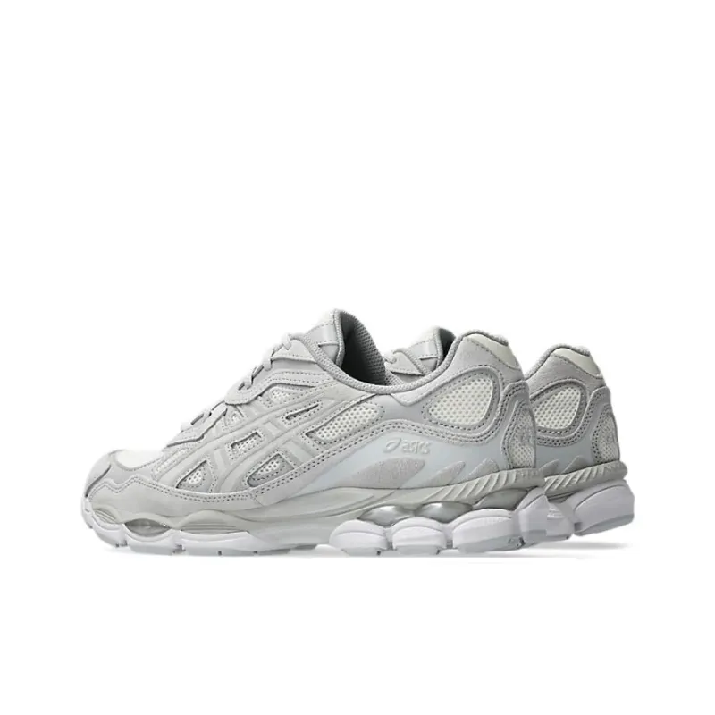 Asics GEL NYC Anti Slip Wear Resistant Low Top Casual Running Shoes Unisex Gray White-3