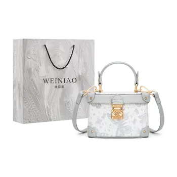 Vigno Synthetic Leather Handbag, One Shoulder, Crossbody Bag Regular Women's Silver/Pink