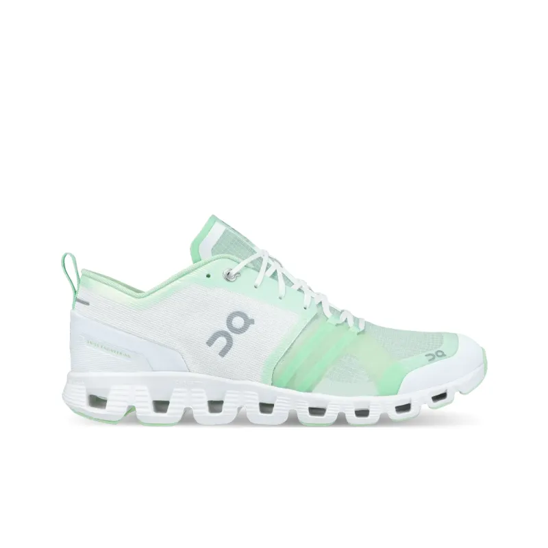 On Cloud X Shift Anti Slip Wear Resistant Low Top Casual Running Shoes Men's White Green-1