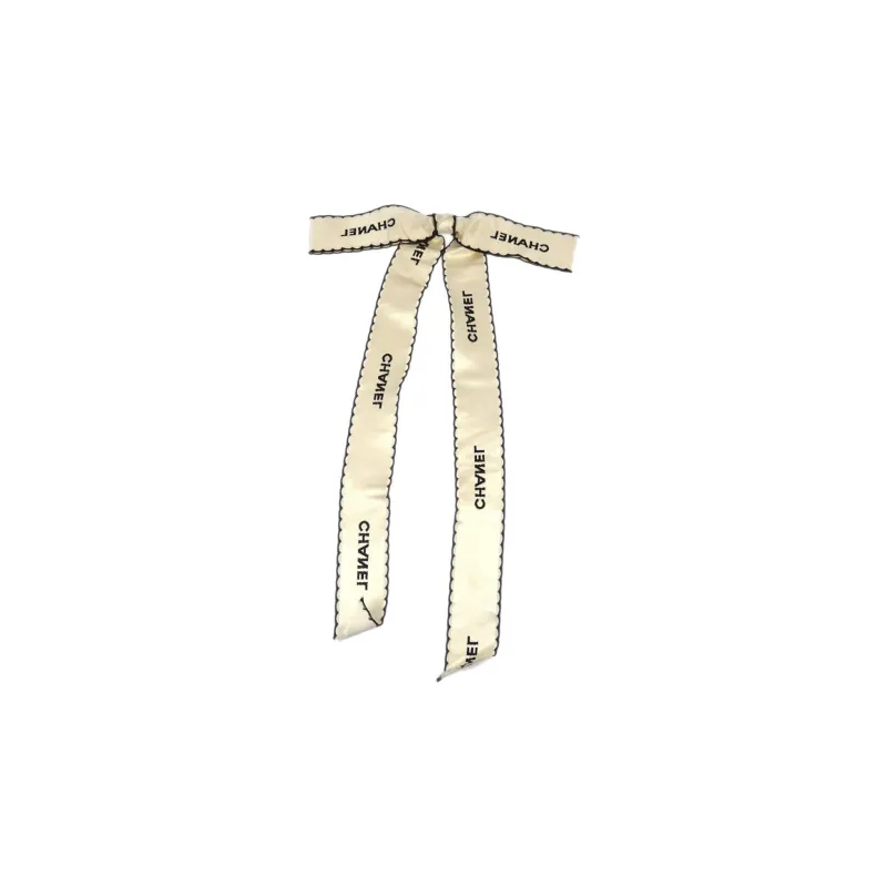 CHANEL 1990 2000s Ribbon Bow Brooch-1