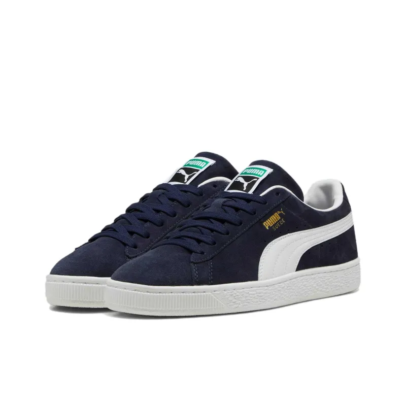 PUMA Suede Slip Resistant Low Top Skateboard Shoes Unisex Navy Blue-2