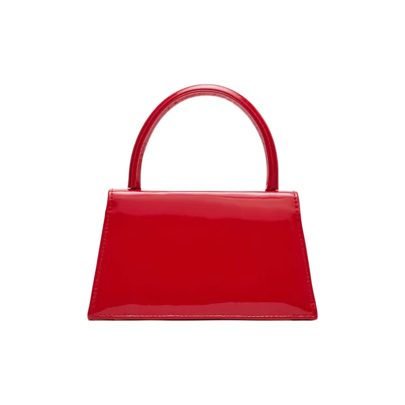 STEVE MADDEN Patent Leather Shoulder Bag Crossbody Bag Handbag Mini Women's Red-2