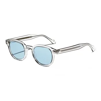 MOSCOT Subject To Official Website Round Sunglasses Men's Transparent