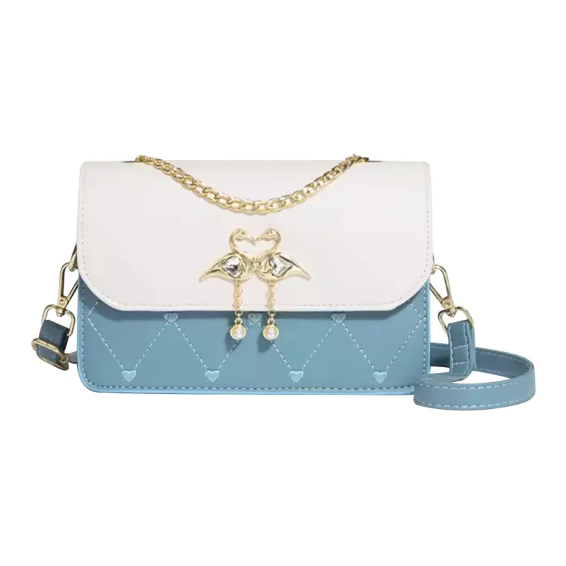 UNITE STAR PU Small Square Bag Crossbody Shoulder Bag Women's White/Pink/Black/Blue/Green-12