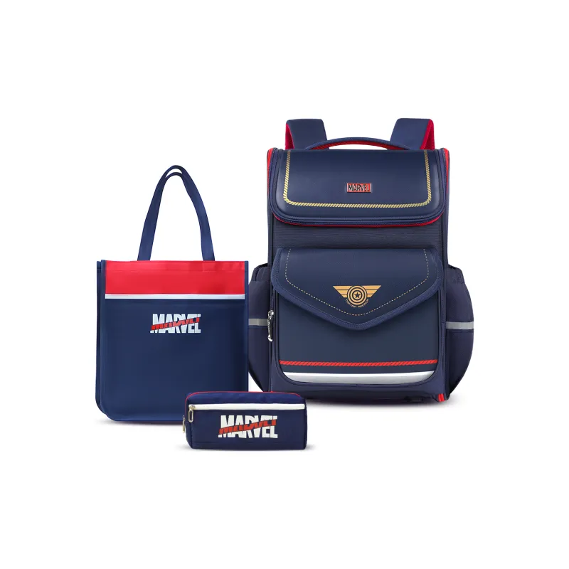 Disney Polyester Bonded PU Backpack Regular Unisex Blue/Navy Blue/Purple/Black-4