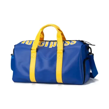 LOVERPUSS Polyurethane Gym Bag Travel Bag Large Size Unisex Warrior Blue