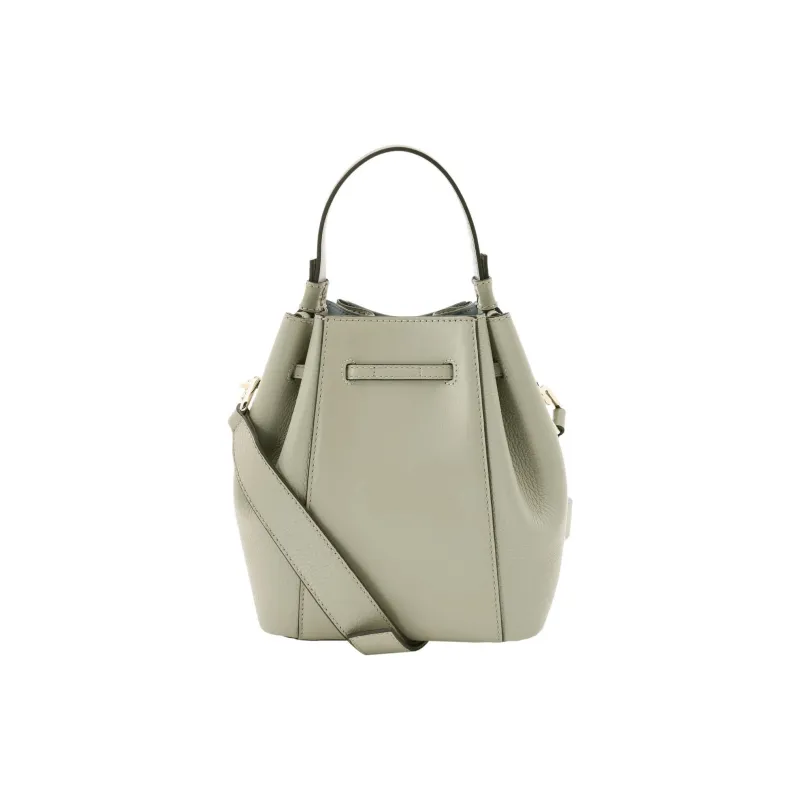 Furla Miastella Leather Handbag Shoulder Bag Crossbody Bag Mini Women's Taupe-3