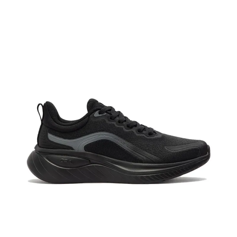 361° Wear-resistant And Lightweight Low-Top Running Shoes Women's Black Gray-1