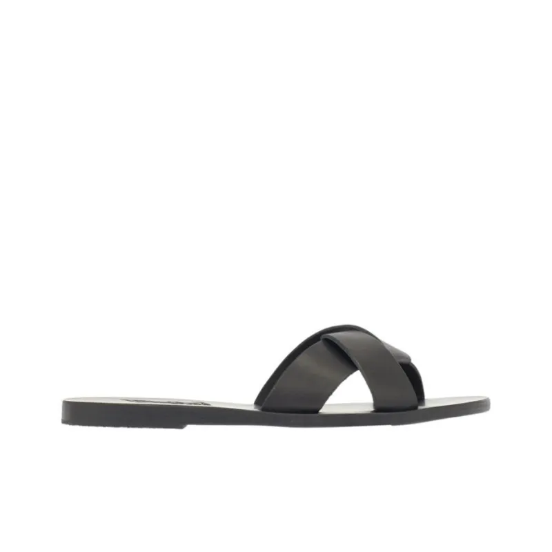 ANCIENT GREEK SANDALS Whitney Slide Slippers Women's Black-1