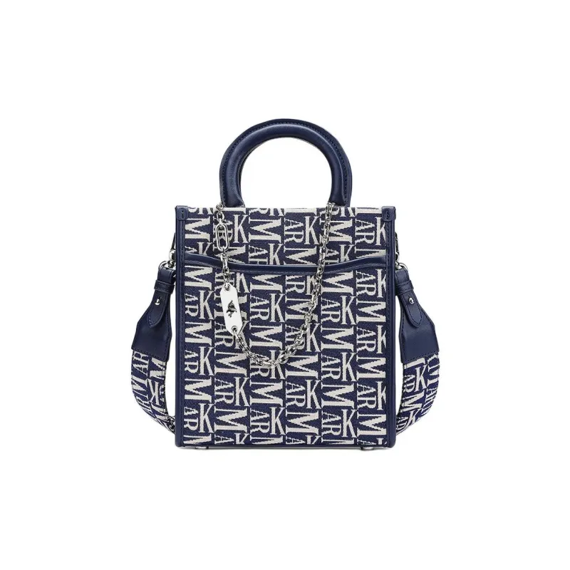 FAIRWHALE Fabric Shoulder Bag Crossbody Bag Handbag Large Size Women's Black/Blue-6