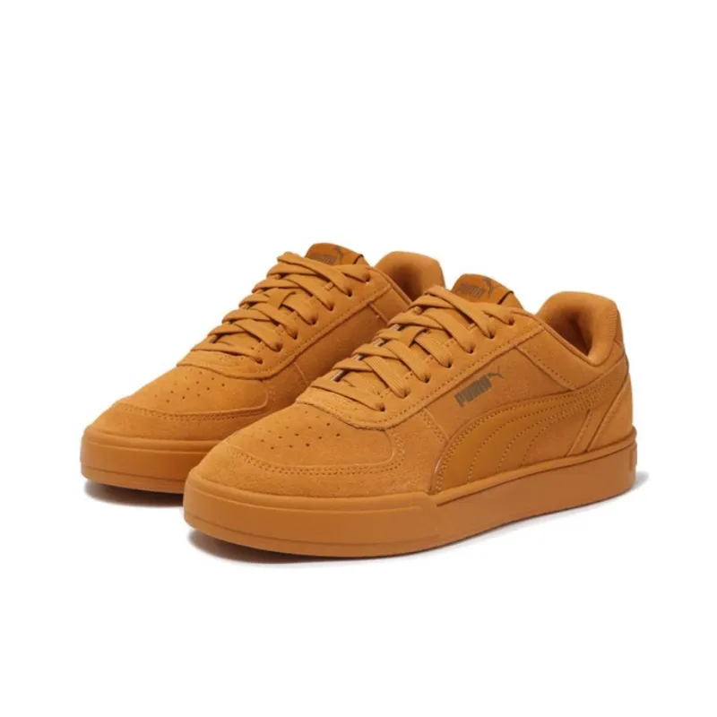 PUMA Caven Anti Slip Wear Resistant Low Top Skateboard Shoes Unisex Earth Yellow-2