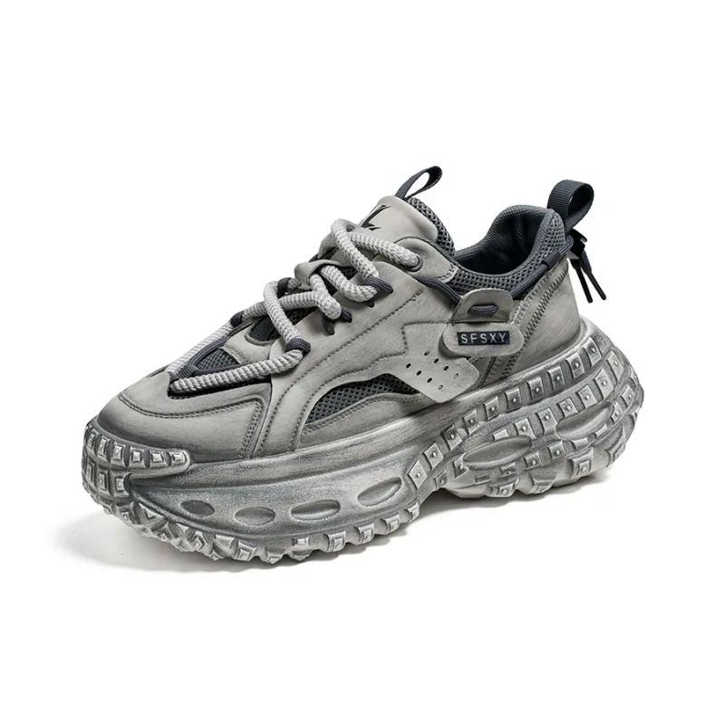 Black tailed Deer Low Top Chunky Sneakers Men's-10