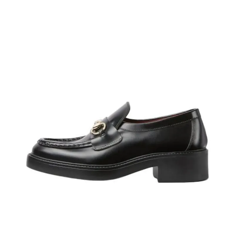 GUCCI Horsebit Loafers 4.5cm Women's Black-0