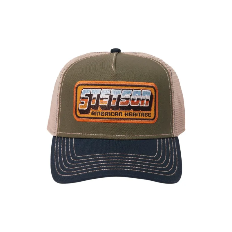 STETSON Polyester Baseball Caps Unisex Green-1