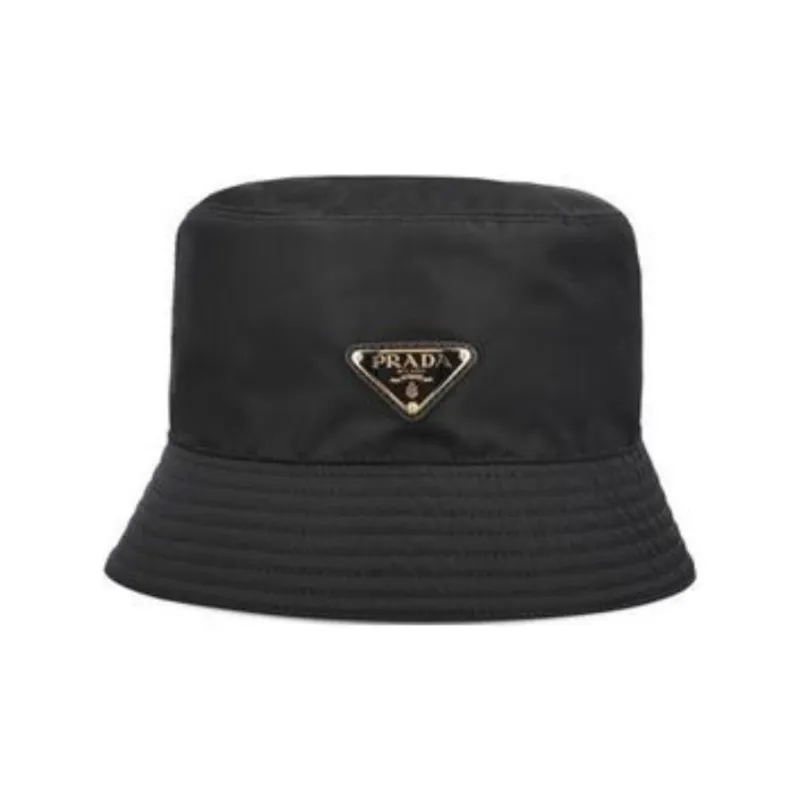 PRADA Recycled Nylon Bucket Hats Women's Black-1