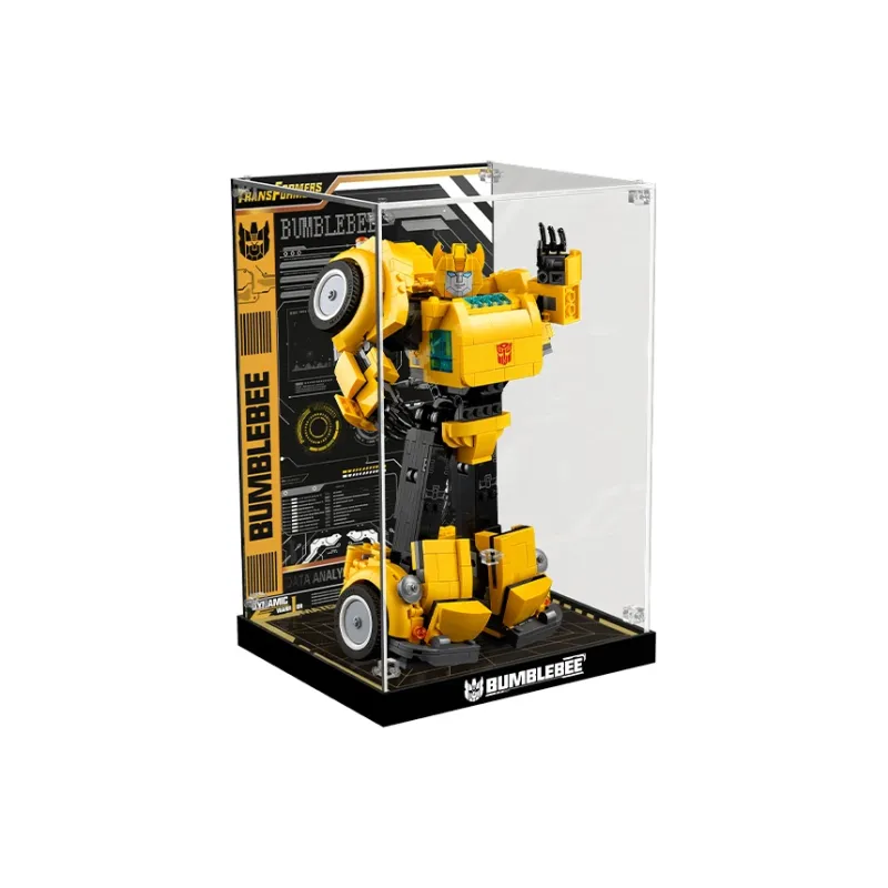 LIGHT YOUR BRICKS LeiYiBai Compatibility Building Block 10338 Transformers Bumblebee Display Case Model Accessories-0