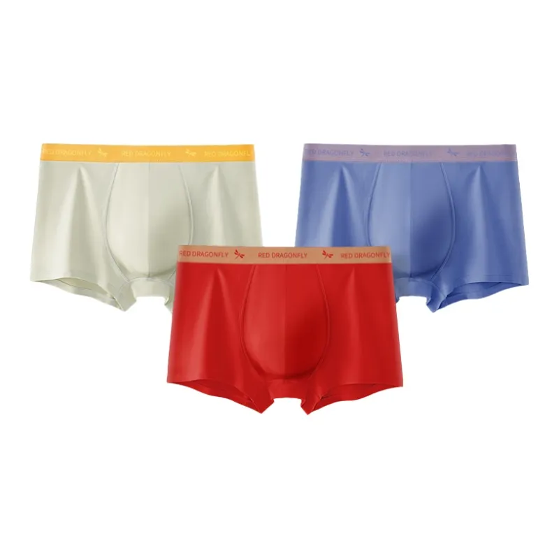 RED DRAGONFLY Cotton Panties Men's 3 Pack Gift Box Set-10