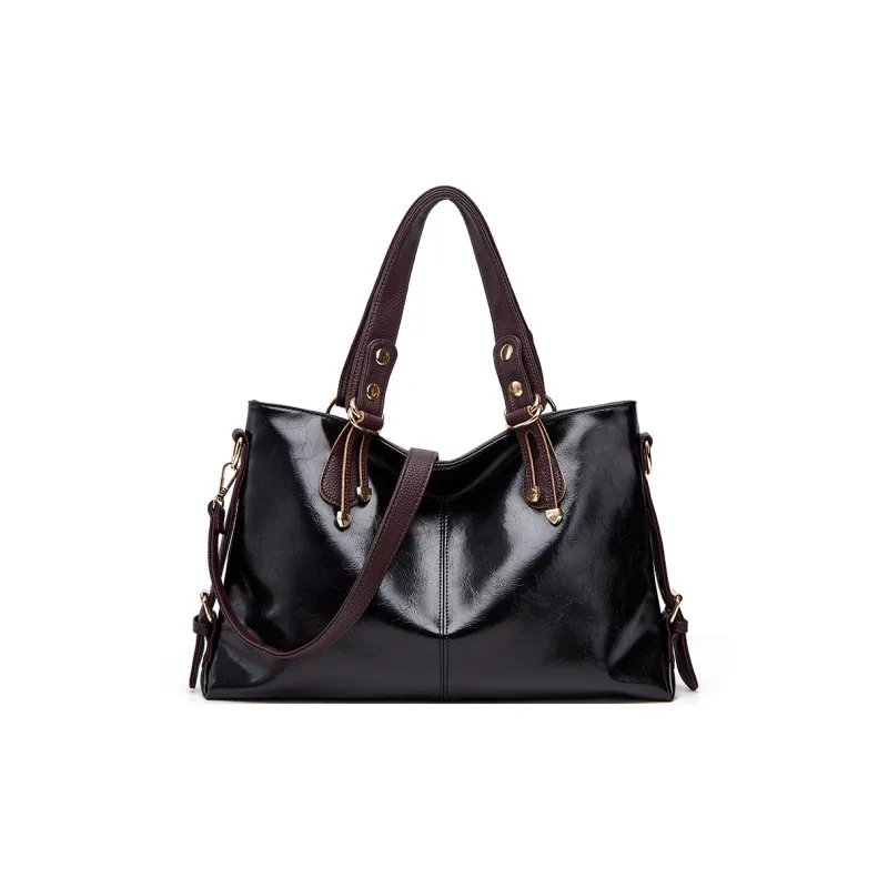 TTaG．baG PU Shoulder Bag Women's Black/Blue/Burgundy/Fuchsia/Brown/Green-0