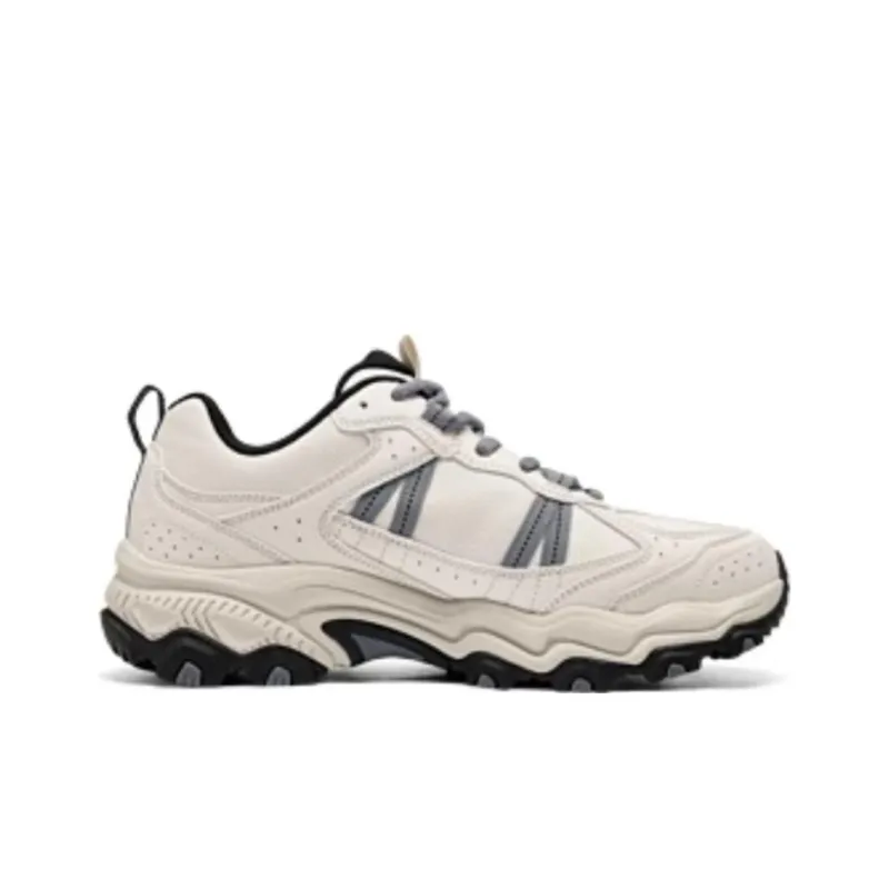 Skechers OUTDOOR Anti Slip Wear Resistant Low Top Hiking Shoes Men's Ecru-1