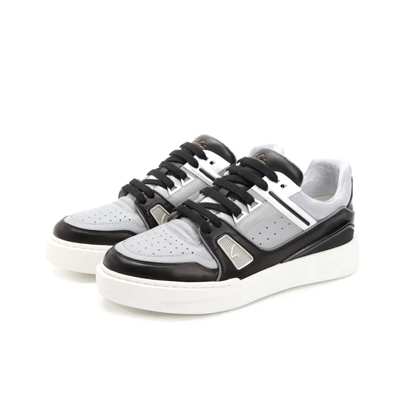 Satchi Low Top Skateboard Shoes Men's Gray-2
