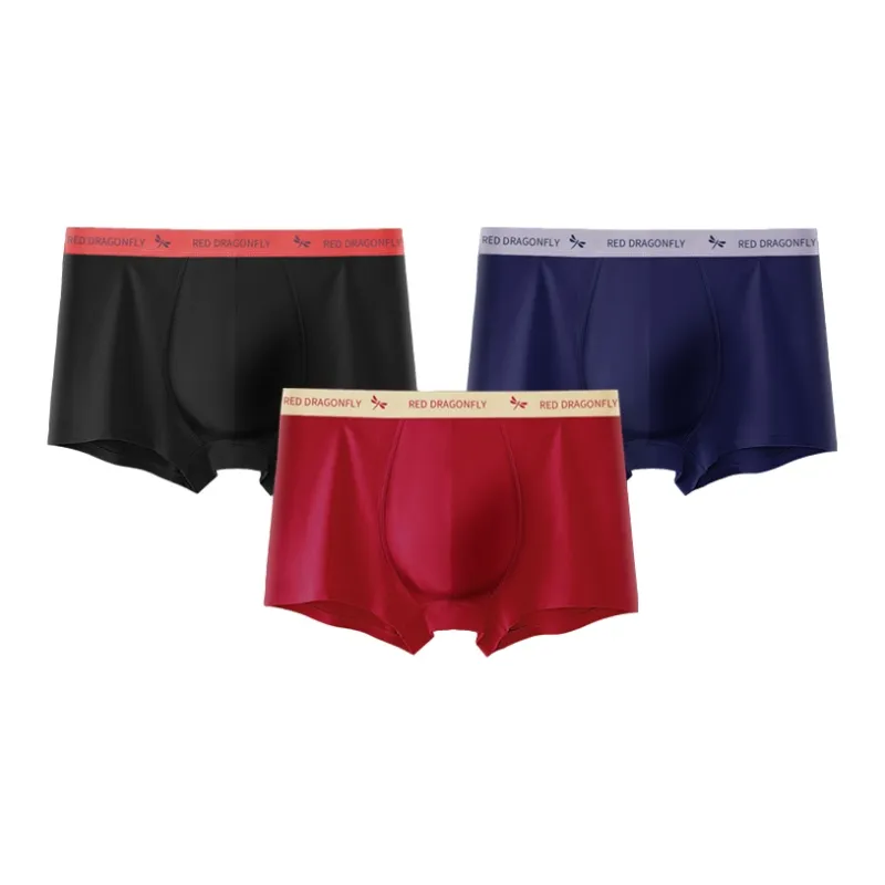 RED DRAGONFLY Cotton Panties Men's 3 Pack Gift Box Set-9