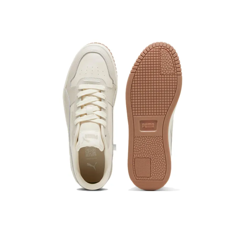 PUMA Carina Street Anti Slip Wear Resistant Low Top Skateboard Shoes Women's Beige-3