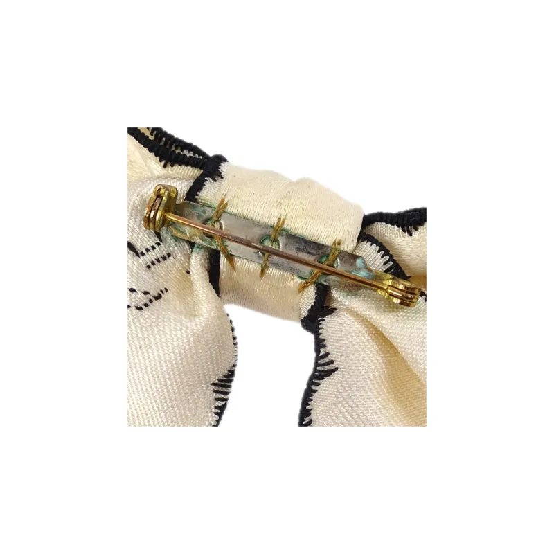 CHANEL 1990 2000s Ribbon Bow Brooch-2
