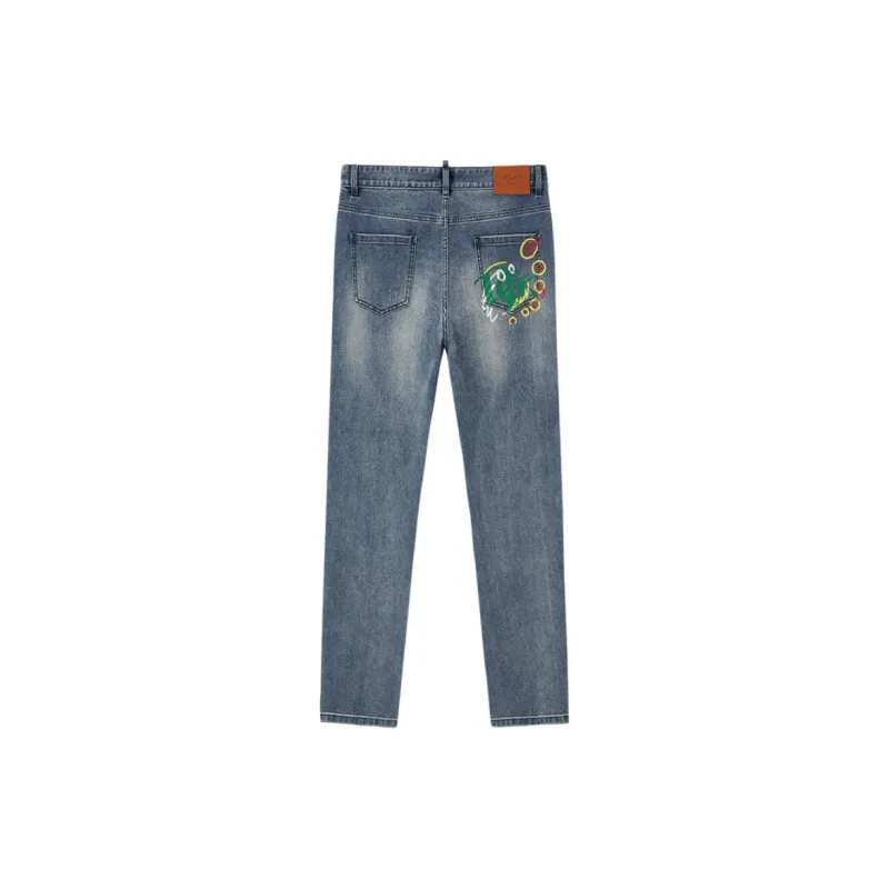 DEGAIA SS24 Jeans Men's Light Denim Blue-1