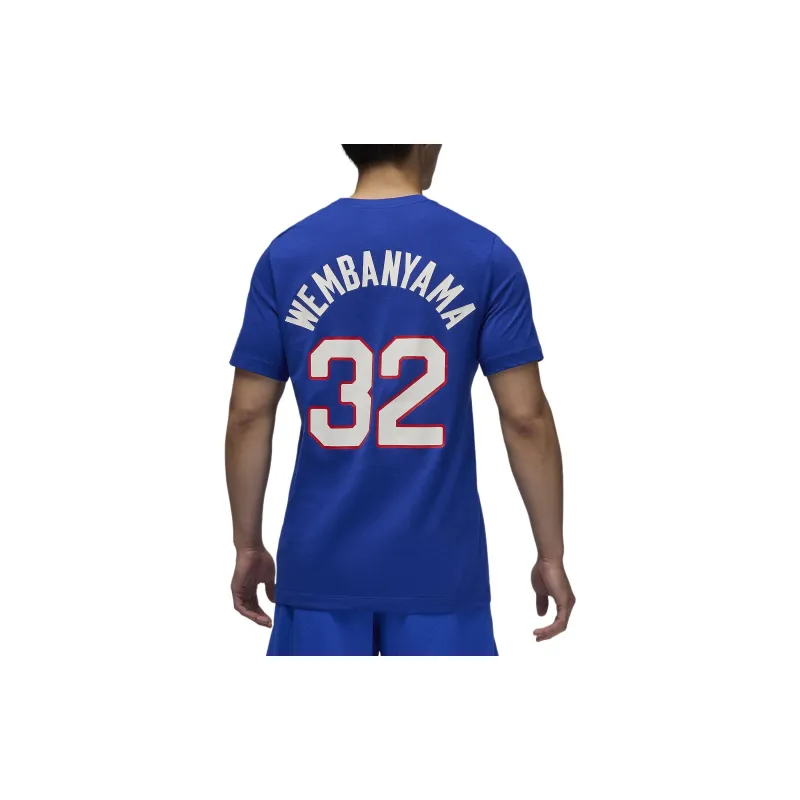 Jordan Victor Wembanyama France Men's Nike Basketball T Shirt-1