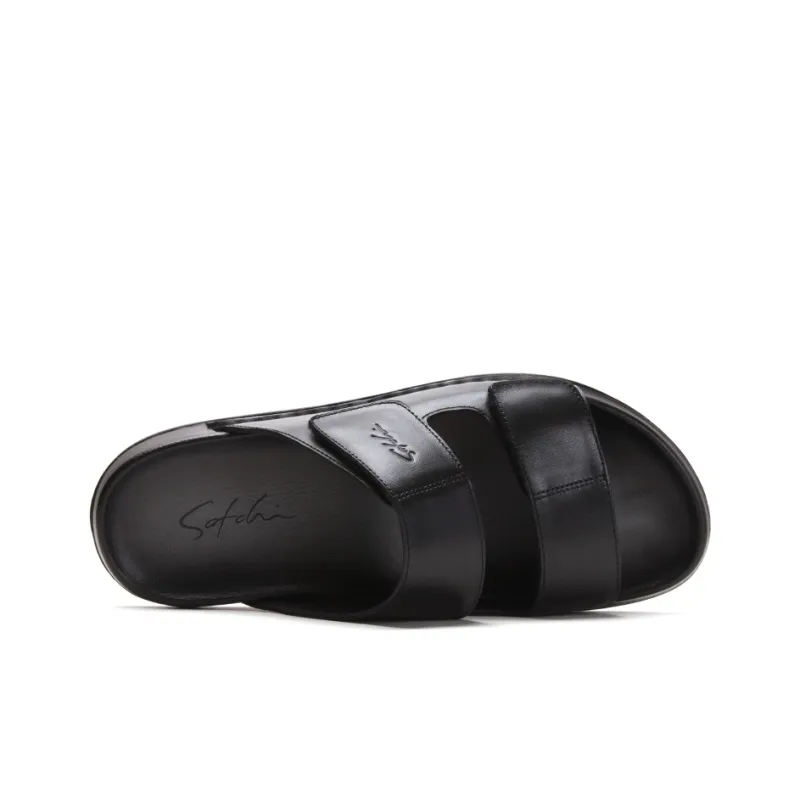Satchi Slide Slippers Men's Black-3