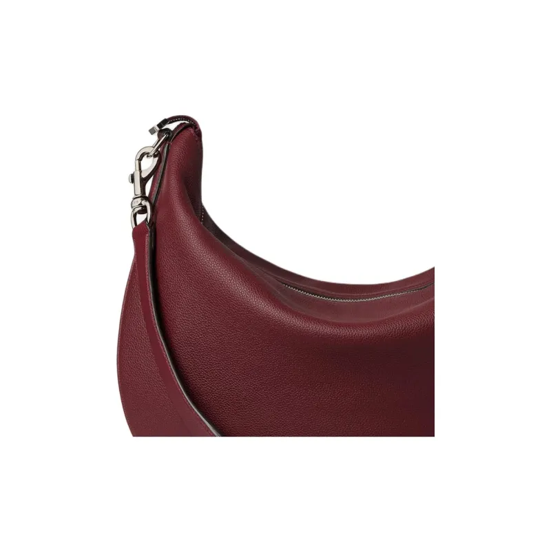 GUCCI Soft Grain Leather Crossbody Bag, Shoulder Bag Large Size Men's Red-6