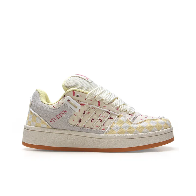 STUR YSN Wear resistant And Lightweight Low Top Skateboard Shoes Unisex Cranberry-3