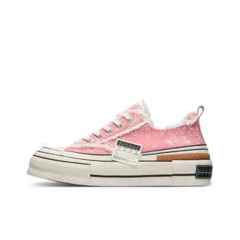 VESSEL Tiramisu Series Height Increasing Low Top Canvas Shoes Unisex Pink Litchi