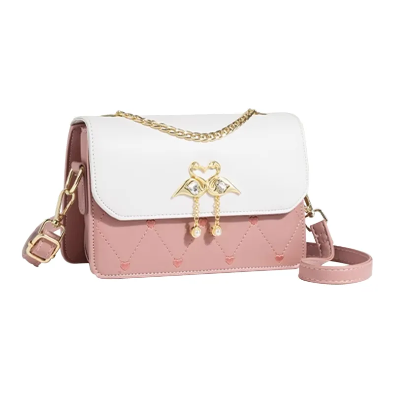 UNITE STAR PU Small Square Bag Crossbody Shoulder Bag Women's White/Pink/Black/Blue/Green-5