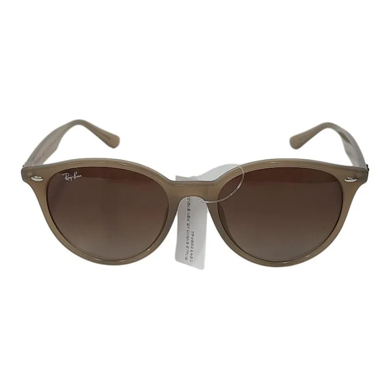 RayBan Acetate Oval Sunglasses Men's Brown-1