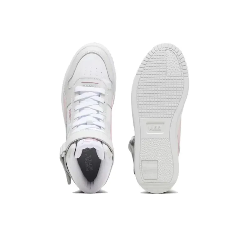PUMA Carina Street Slip Resistant Shock Absorbers Mid Top Skateboard Shoes Women's White-3