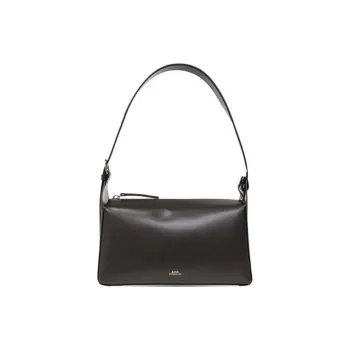 A.P.C Cow Leather One Shoulder Handbag Women's Black