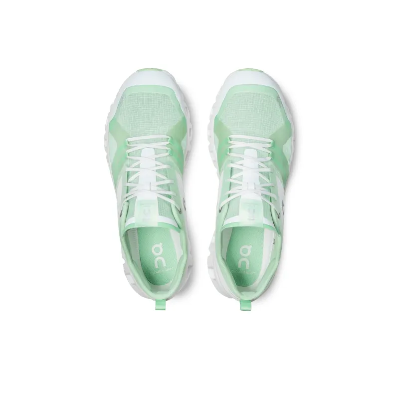 On Cloud X Shift Anti Slip Wear Resistant Low Top Casual Running Shoes Men's White Green-3