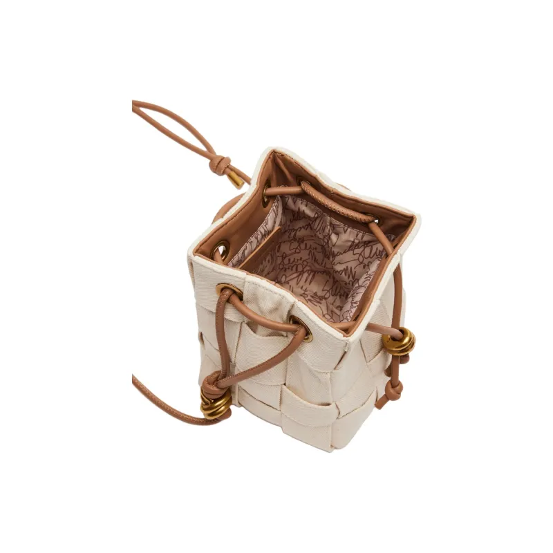 STEVE MADDEN Textile Materials Bucket Bags Shoulder Bag Crossbody Bag Mini Women's Natural-2