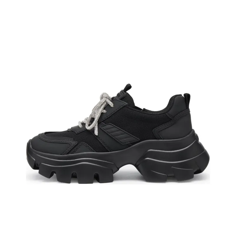 Staccato Dark Night Galaxy Slip Resistant Low Top Chunky Sneakers Women's-0