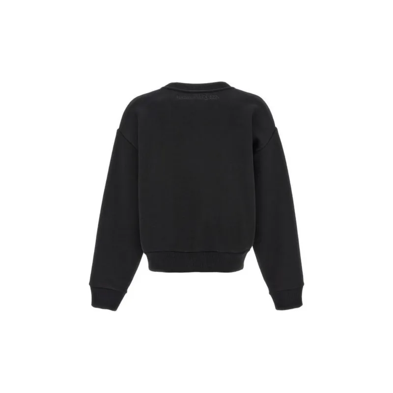 Alexander McQueen Cut Out Detailed Crewneck Sweatshirt-1