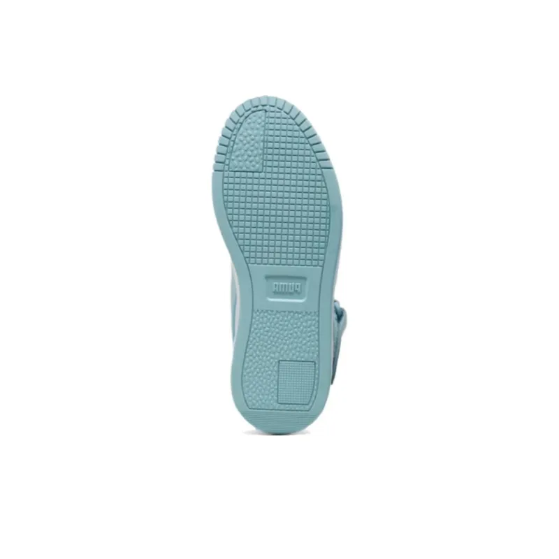 PUMA Carina Street Anti-Slip Wear-Resistant Mid-Top Skateboard Shoes Women's Blue White-4