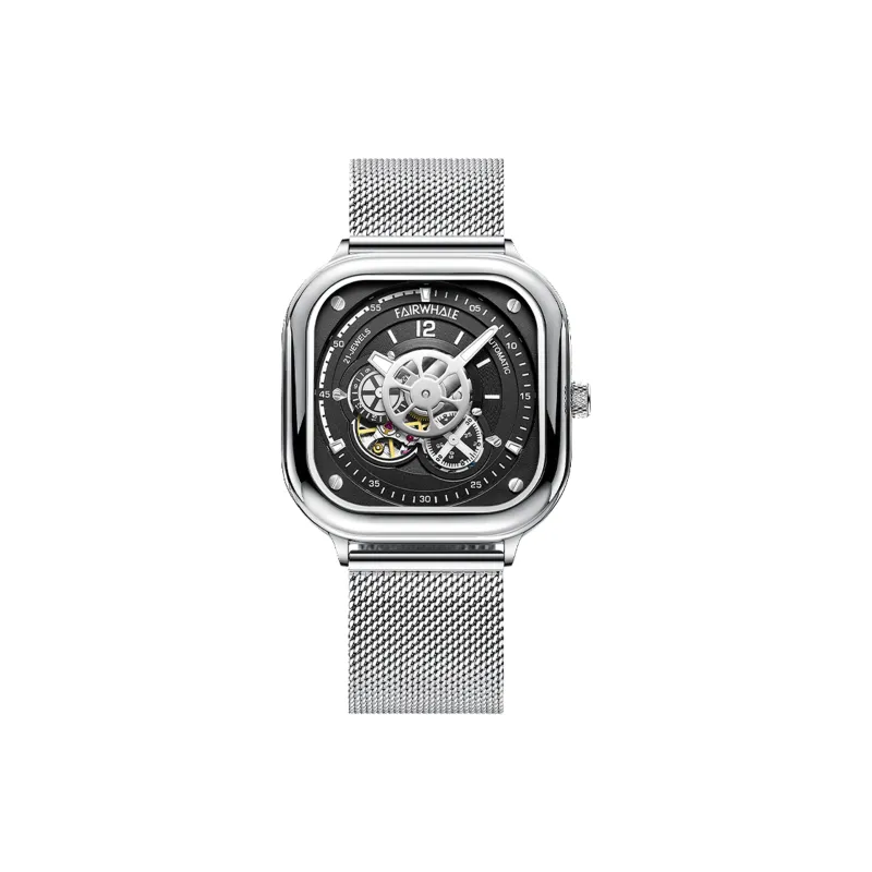FAIRWHALE Starlight Collection Automatic Mechanical Movement Watch Men's Watches Black Dial-1