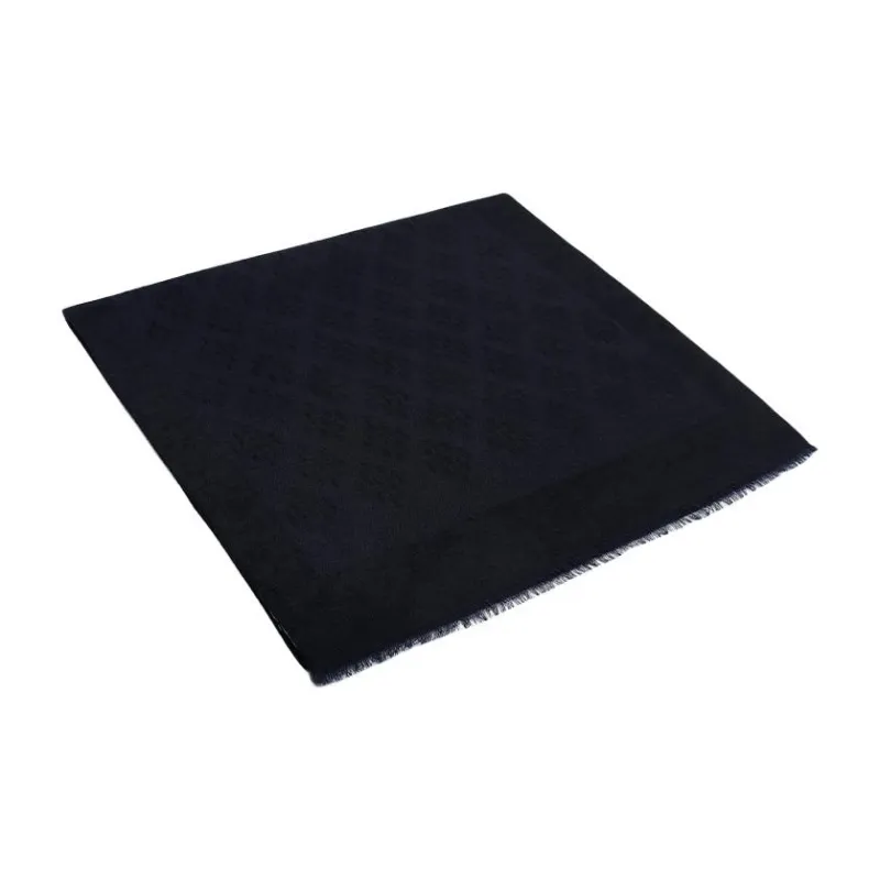 EMPORIO ARMANI Cotton Knit Scarves Women's Dark Blue-1