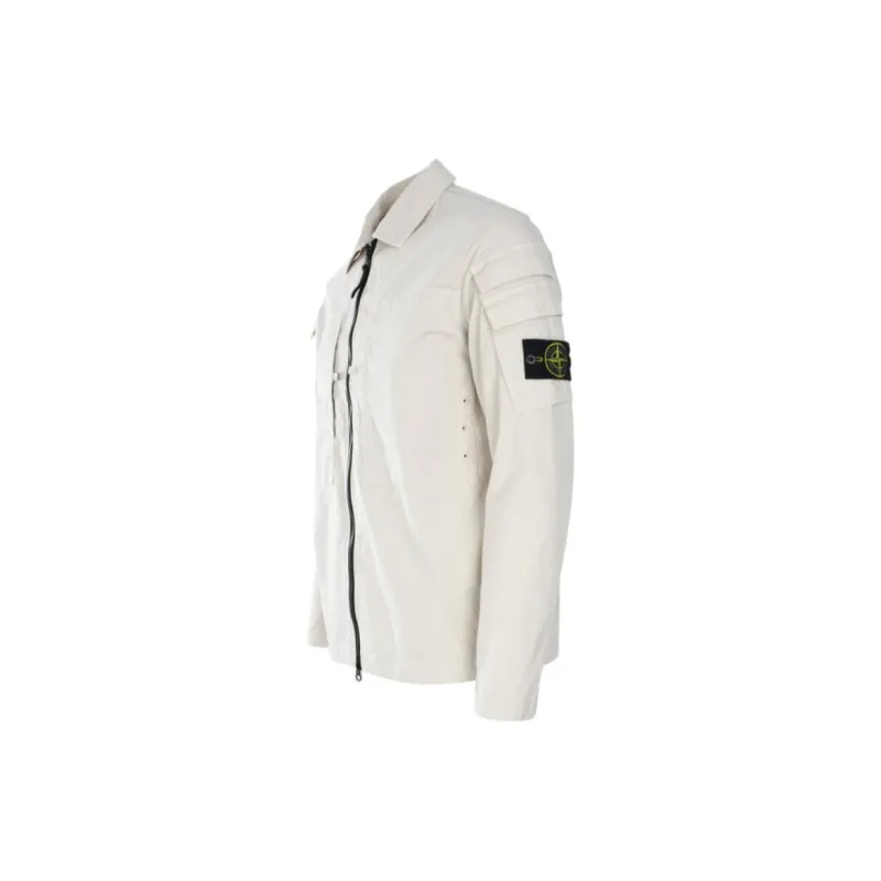 STONE ISLAND Compass patch Zip up Shirt Jacket-2