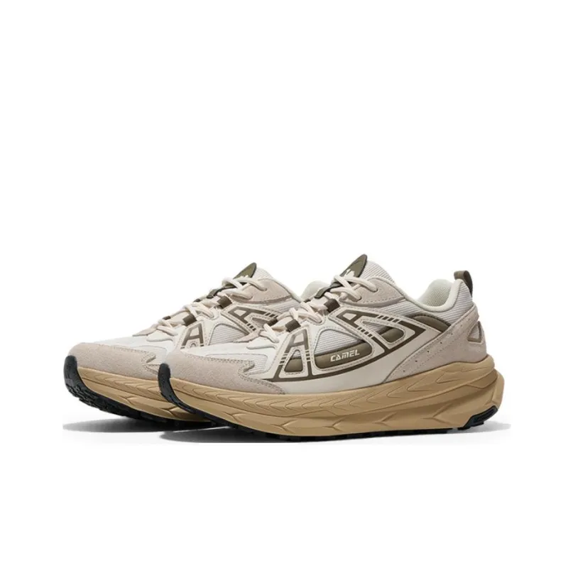 CAMEL Cushioning Height Increasing Wear-Resistant Breathable Slip-Resistant Low-Top Running Shoes Men's-1